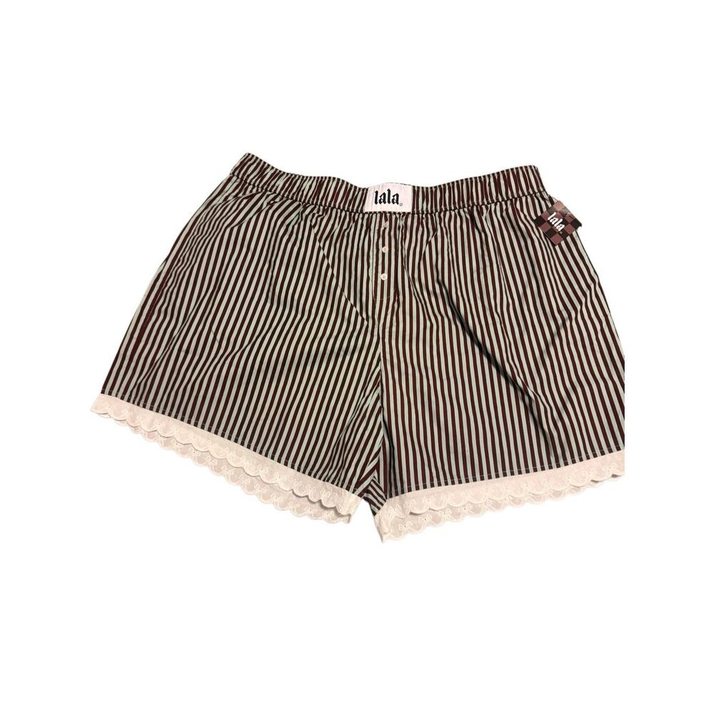 Dressed in Lala boxer shorts plus size 2X / 3X eyelit hem - NWT